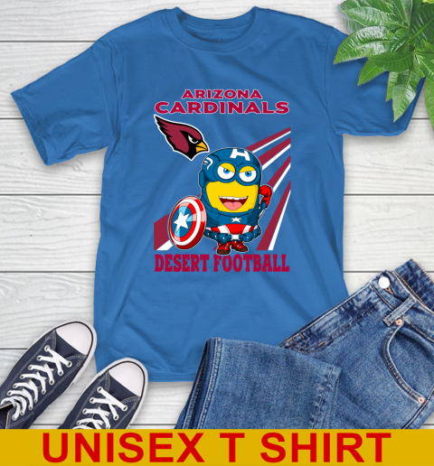 NFL Football Arizona Cardinals Captain America Marvel Avengers Minion Shirt T-Shirt 11