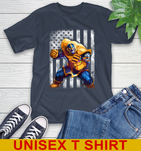 NHL Hockey New York Islanders Thanos Marvel American Flag Shirt T-Shirt 3