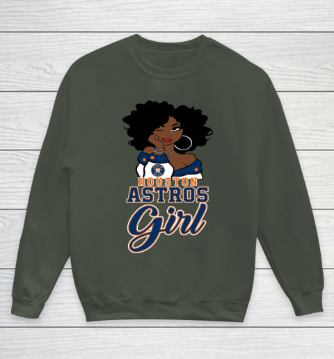 Houston Astross Girl MLB Youth Sweatshirt 10