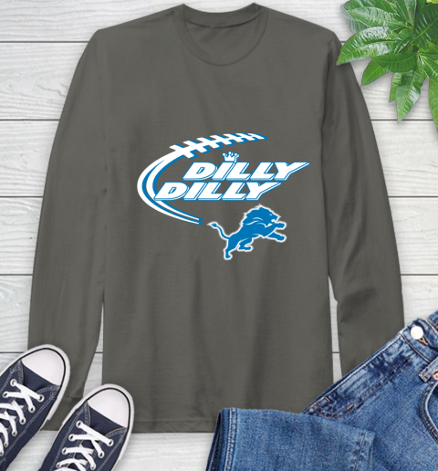 NFL Detroit Lions Dilly Dilly Football Sports Long Sleeve T-Shirt 8