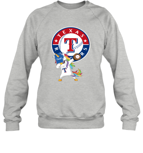 Hip Hop Dabbing Unicorn Flippin Love Texas Rangers Sweatshirt