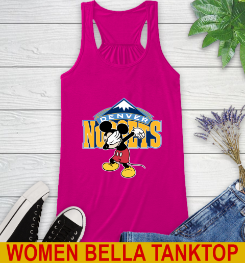 Denver Nuggets NBA Basketball Dabbing Mickey Disney Sports Racerback Tank 8