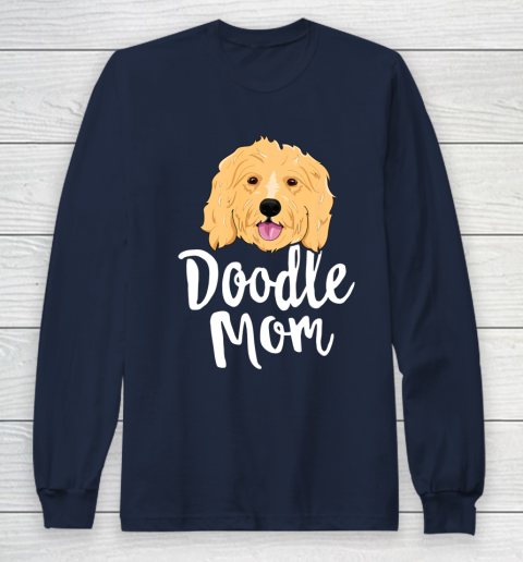 Dog Mom Shirt Doodle Mom T Shirt Women Goldendoodle Dog Puppy Mother Long Sleeve T-Shirt 2