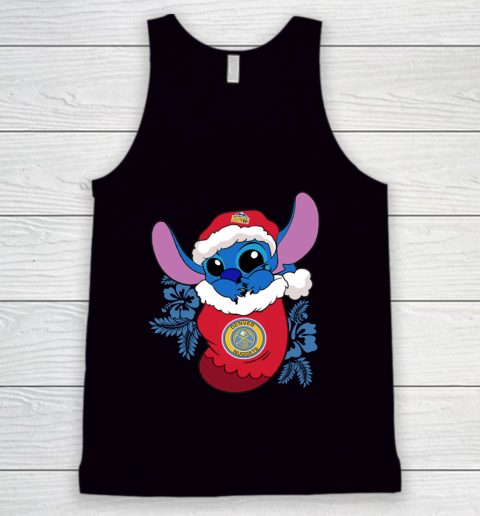 Denver Nuggets Christmas Stitch In The Sock Funny Disney NBA Tank Top