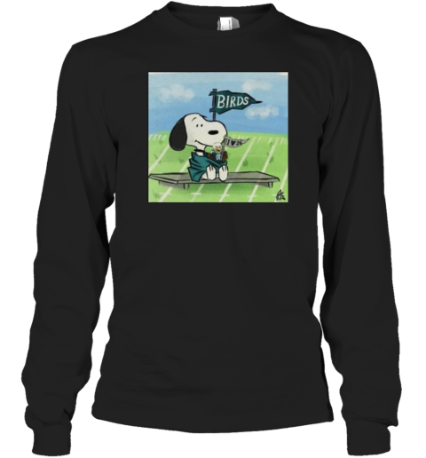 Snoopy Philadelphia Eagles Birds I Love 26 Flag 2024 Long Sleeve T-Shirt