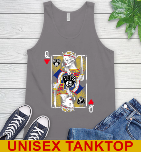 NBA Basketball Brooklyn Nets The Queen Of Hearts Card Shirt Tank Top 6
