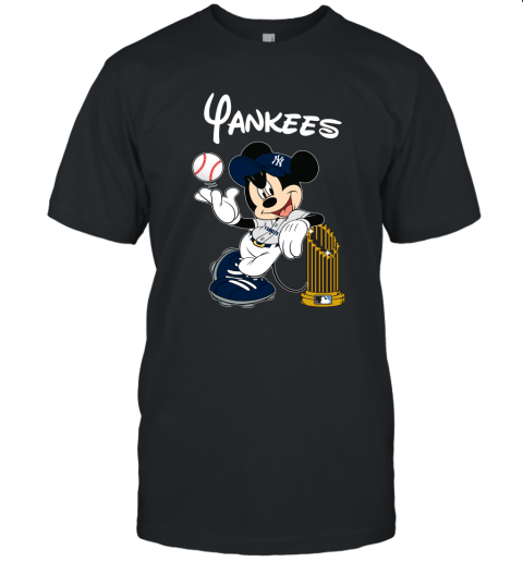 New York Yankees Mickey Taking The Trophy MLB 2019 Unisex Jersey Tee