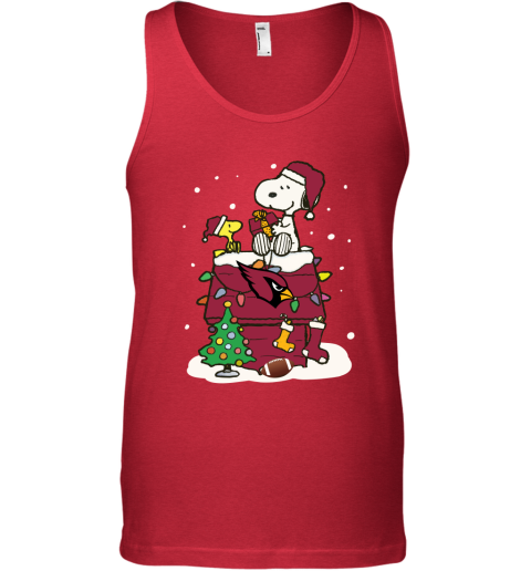 5pzw a happy christmas with arizona cardinals snoopy unisex tank 17 front red