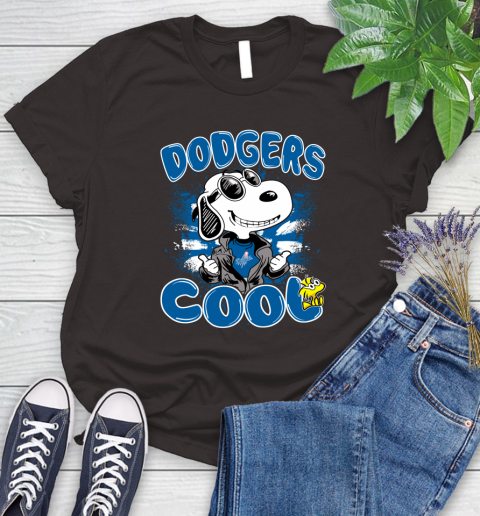 MLB Baseball Los Angeles Dodgers Cool Snoopy Shirt Women's T-Shirt 9