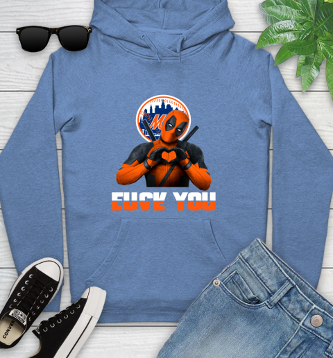 MLB New York Mets Deadpool Love You Fuck You Baseball Sports Youth Hoodie 14 MLB New York Mets Deadpool Love You Fuck You Baseball Sports Youth Hoodie - Image 14