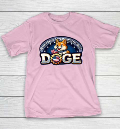 Funny DOGE Crypto Meme Department of Government Efficiency Youth T-Shirt 6