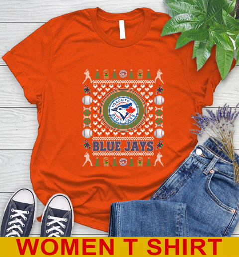 Toronto Blue Jays Merry Christmas MLB Baseball Loyal Fan Women's T-Shirt 3