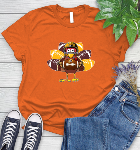 Washington Redskins Turkey Thanksgiving Day Women's T-Shirt 4