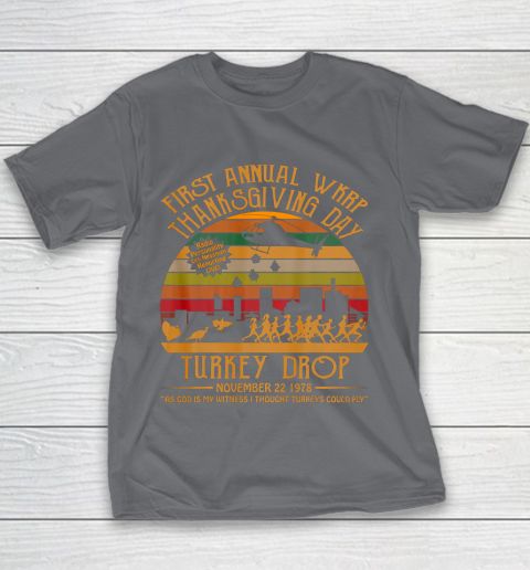 WKRP Thanksgiving Day Turkey Drop Youth T-Shirt 5