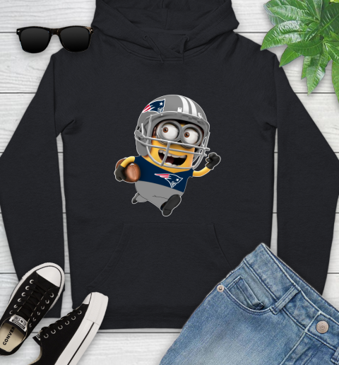 NFL New England Patriots Minions Disney Football Sports Youth Hoodie 2