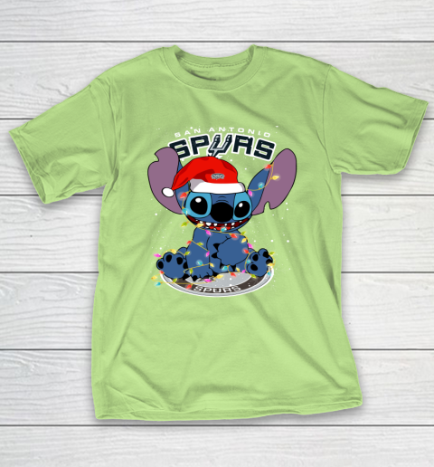 San Antonio Spurs NBA noel stitch Basketball Christmas T-Shirt 6