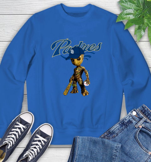 MLB San Diego Padres Groot Guardians Of The Galaxy Baseball Sweatshirt 8
