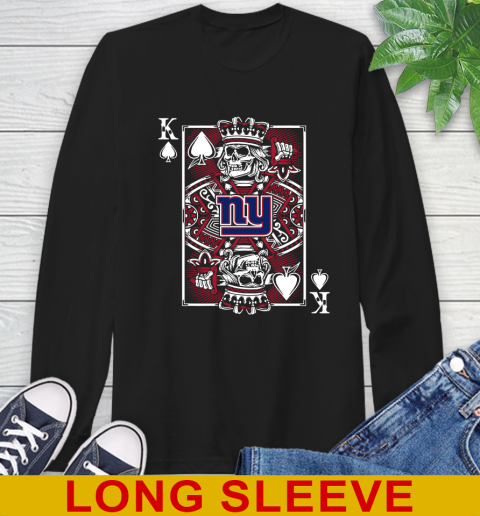 New York Giants NFL Football The King Of Spades Death Cards Shirt Long Sleeve T-Shirt