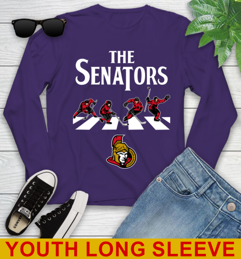NHL Hockey Ottawa Senators The Beatles Rock Band Shirt Youth Long Sleeve 4