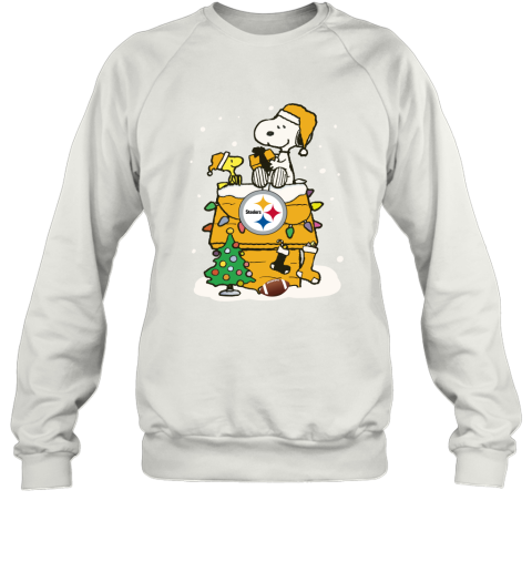 A Happy Christmas With Pitburg Steelers Snoopy Sweatshirt