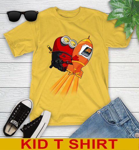 NBA Basketball Phoenix Suns Deadpool Minion Marvel Shirt Youth T-Shirt 9