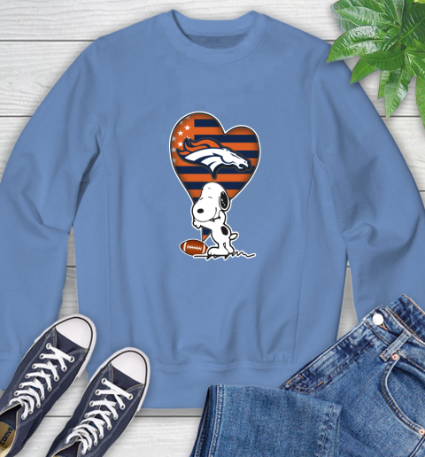 Denver Broncos NFL Football The Peanuts Movie Adorable Snoopy Sweatshirt 11