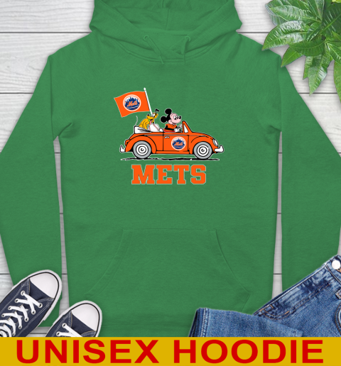 MLB Baseball New York Mets Pluto Mickey Driving Disney Shirt Hoodie 8