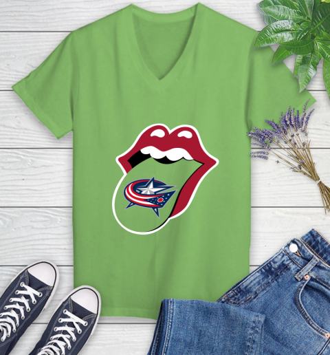 Columbus Blue Jackets NHL Hockey Lips I Root For My Team Adoring Fan 87
