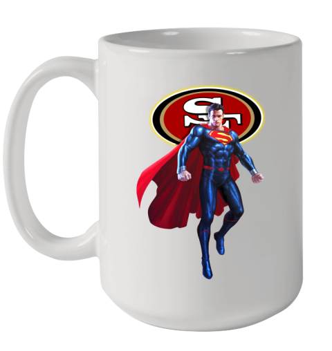 NFL Superman DC Sports Football San Francisco 49ers Ceramic Mug 15oz