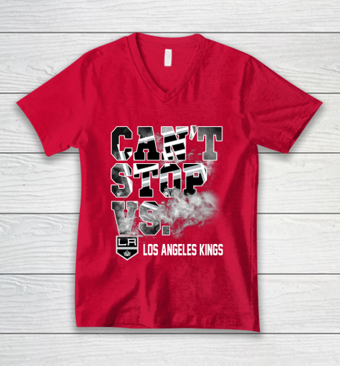 NHL Los Angeles Kings Hockey Can't Stop Vs V-Neck T-Shirt 6