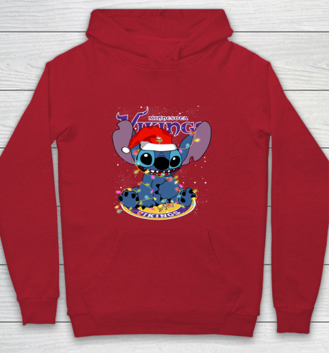 Minnesota Vikings NFL Football noel stitch Christmas Youth Hoodie 6