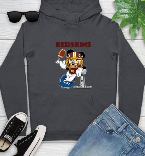 NFL Washington Redskins Mickey Mouse Disney Super Bowl Football T Shirt Youth Hoodie 8