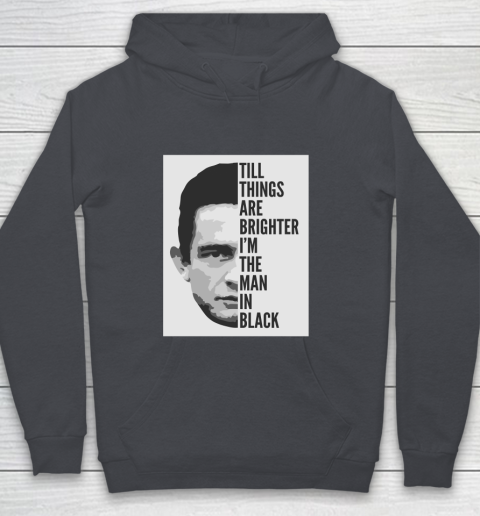 Johnny Cash  Man In Black Lyrics Youth Hoodie 5