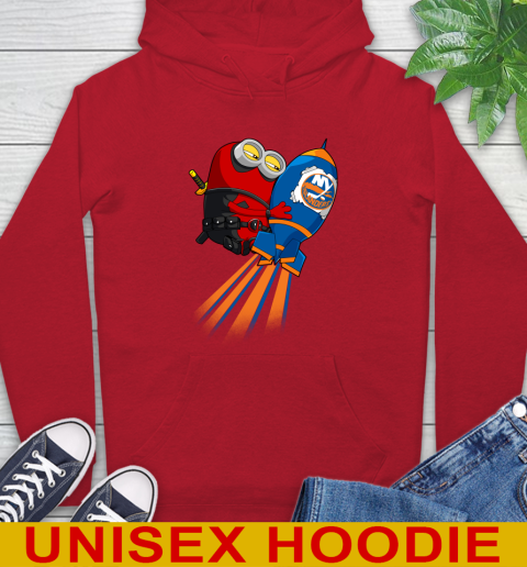 NHL Hockey New York Islanders Deadpool Minion Marvel Shirt Hoodie 10