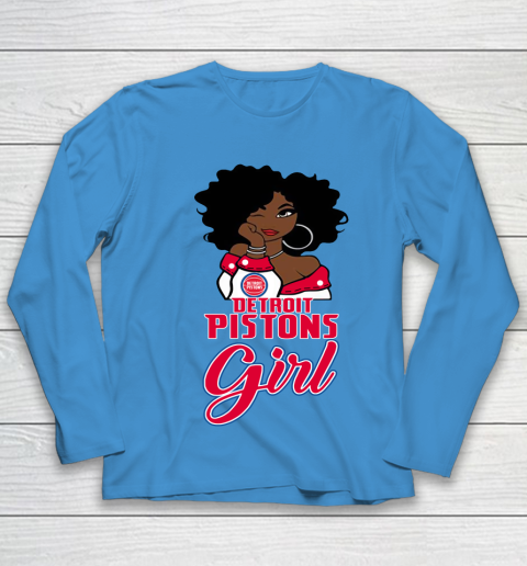 Detroit Pistons Girl NBA Youth Long Sleeve 7