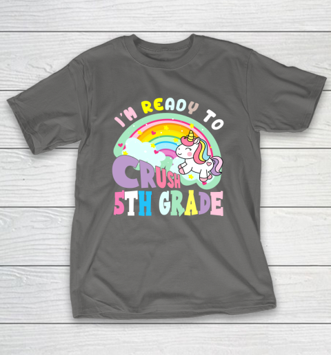 Back to school shirt ready to crush 5th grade unicorn T-Shirt 8