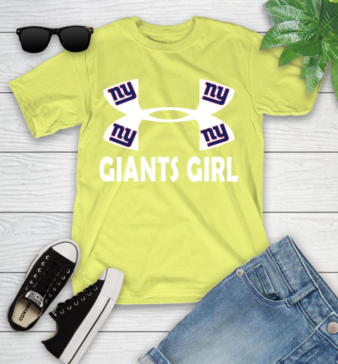 NFL New York Giants Girl Under Armour Football Sports Youth T-Shirt 10
