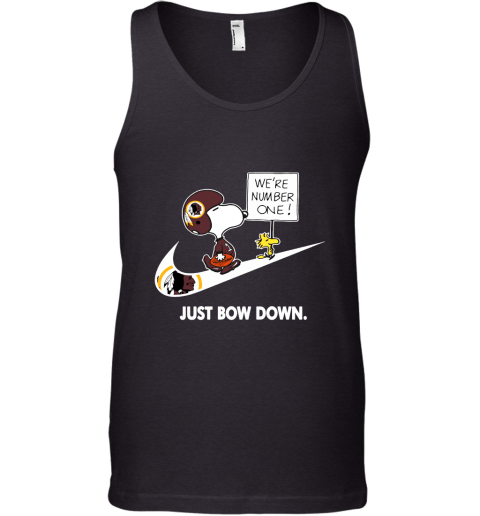Washington Redskins Are Number One – Just Bow Down Snoopy Tank Top