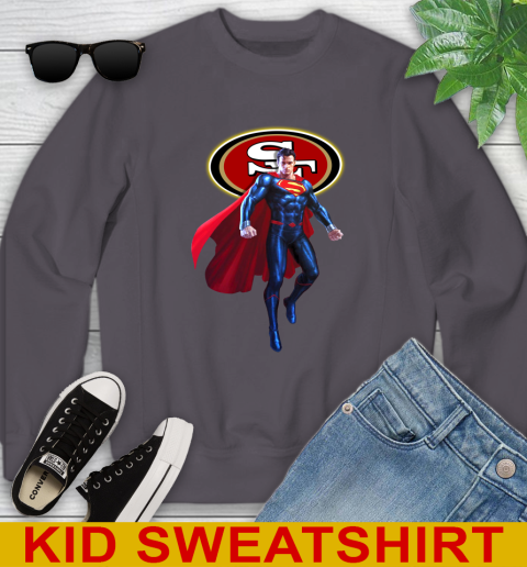 NFL Superman DC Sports Football San Francisco 49ers Youth Sweatshirt 6