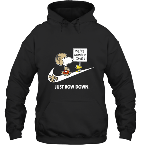 New Orleans Saints Are Number One – Just Bow Down Snoopy Hoodie