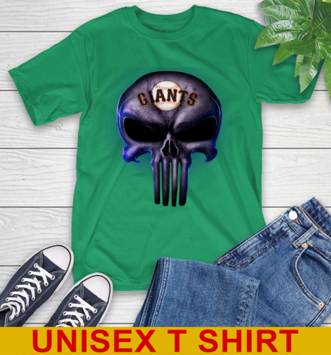 San Francisco Giants MLB Baseball Punisher Skull Sports T-Shirt 7