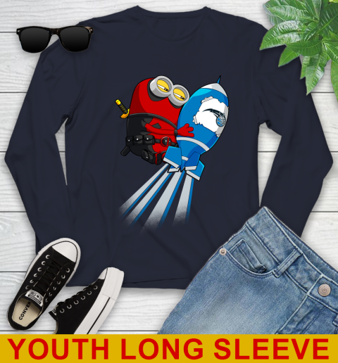 NBA Basketball Orlando Magic Deadpool Minion Marvel Shirt Youth Long Sleeve 2