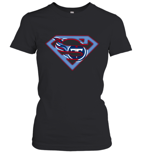 We Are Undefeatable Tennessee Titans x Superman NFL Women's T-Shirt