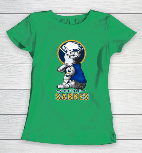 NHL My Cat Loves Buffalo Sabres Hockey Women's T-Shirt 5