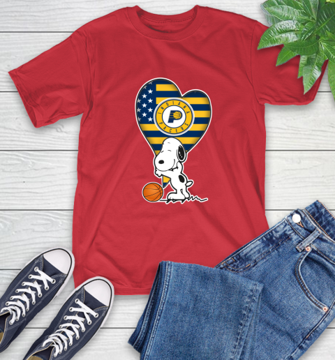 Indiana Pacers NBA Basketball The Peanuts Movie Adorable Snoopy T-Shirt 10