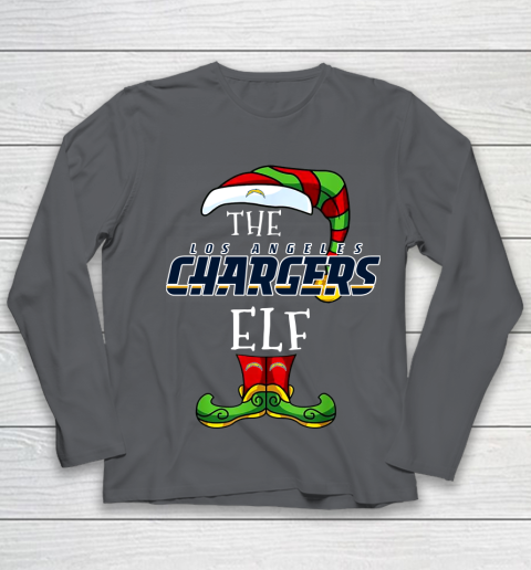 Los Angeles Chargers Christmas ELF Funny NFL Youth Long Sleeve 6