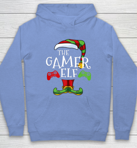 Gamer Elf Family Matching Christmas Funny Gaming Pajama Hoodie 8