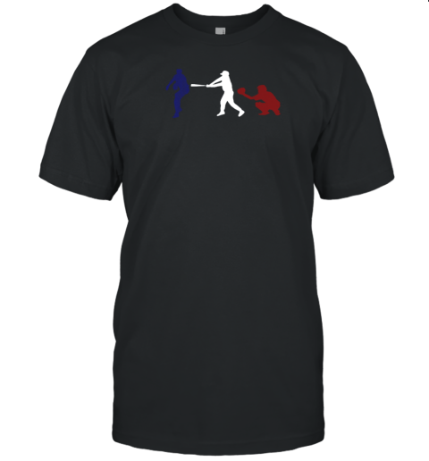 Baseball USA flag American Tradition Spirit T-Shirt