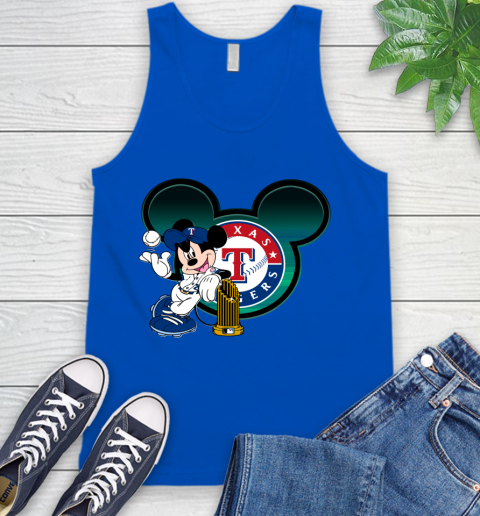 MLB Texas Rangers The Commissioner's Trophy Mickey Mouse Disney Tank Top 5