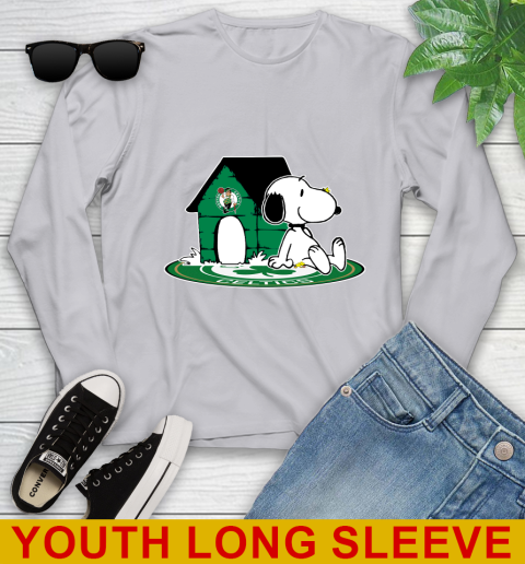 NBA Basketball Boston Celtics Snoopy The Peanuts Movie Shirt Youth Long Sleeve 6